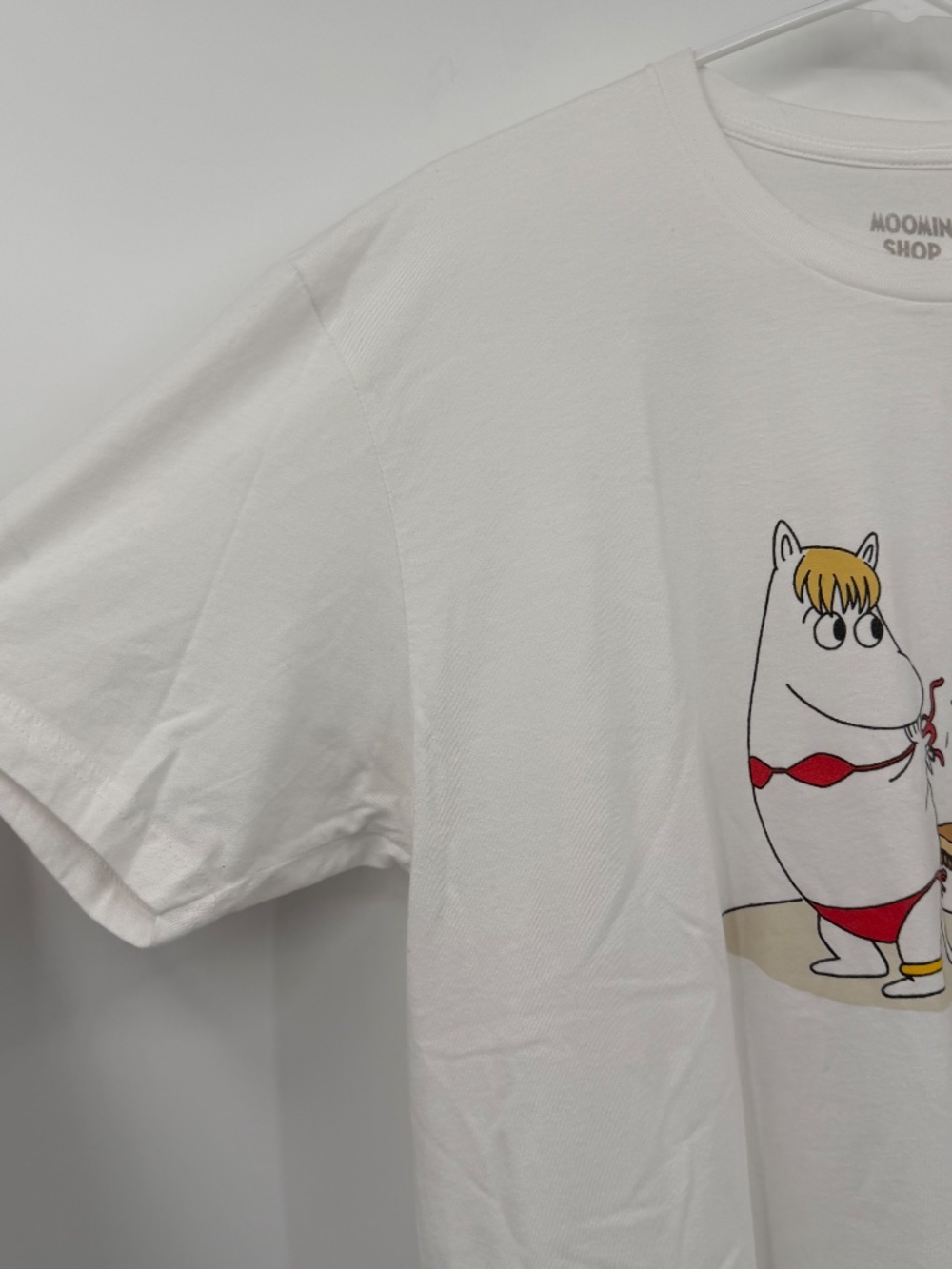 Moomin Shop Hawaii T Shirt Adult Size Large White Short Sleeve Cartoon Graphic - Picture 2 of 8
